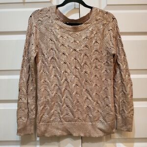 Halogen rose gold womens size small sweater